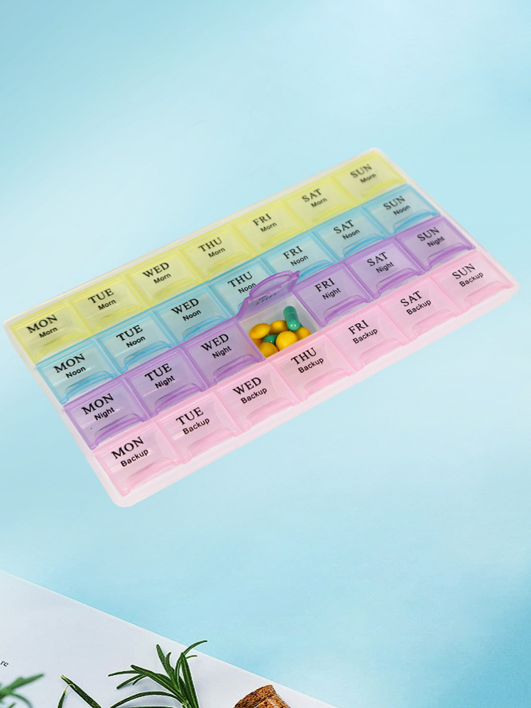 YouBella Jewellery Organiser Medicine Organizer Pill Organizer Reminder Storage Box 28 Days